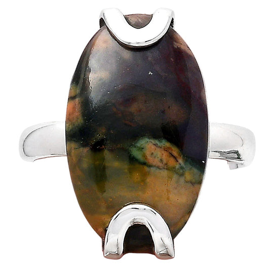 Natural Purple Cow Jasper Ring size-6.5 R-1479 SDR247062