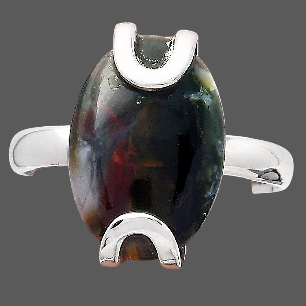 Natural Purple Cow Jasper Ring size-9 R-1479 SDR247066