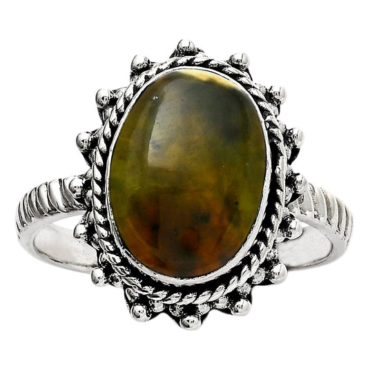 Natural Chrome Chalcedony Ring size-8.5 R-1332 SDR247075