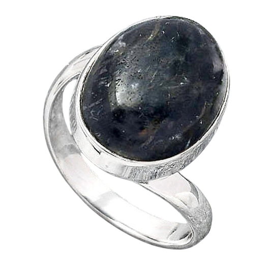 Natural Nuummite Ring size-7.5 R-1232 SDR247104