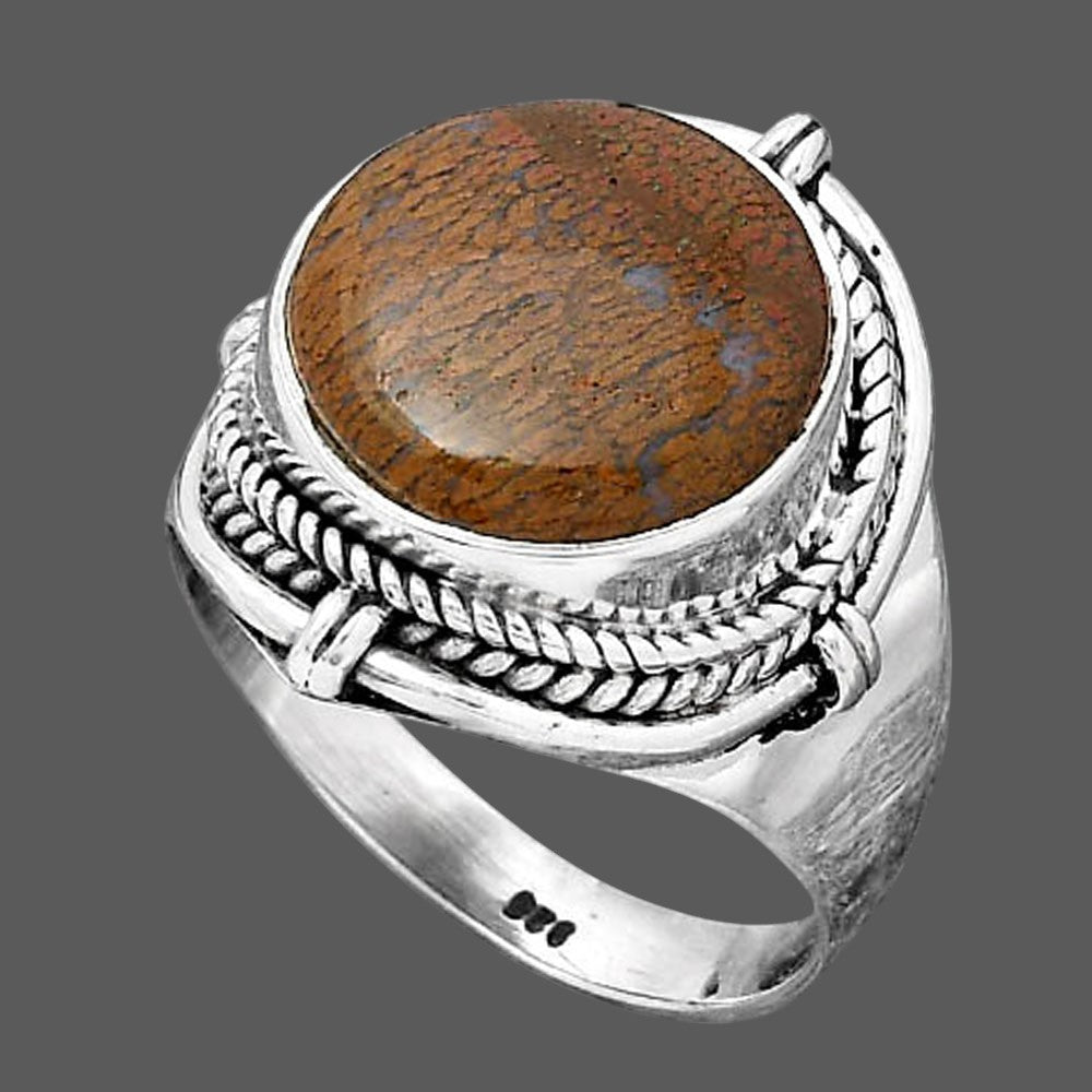 Natural Red Moss Agate Ring size-7.5 R-1539 SDR247118