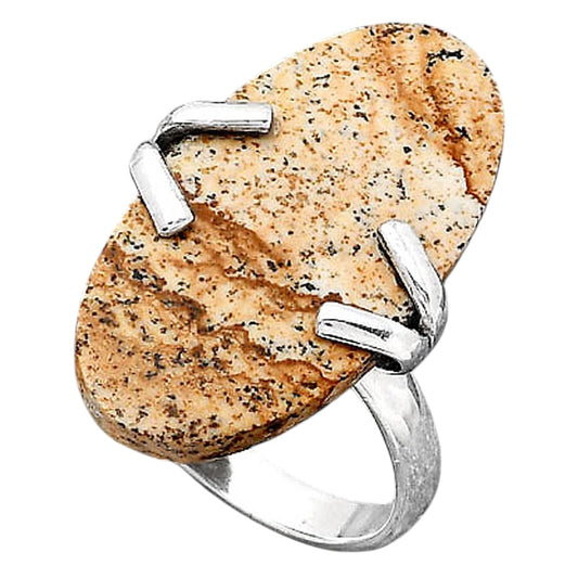 Natural Picture Jasper Ring size-8.5 R-1504 SDR247133