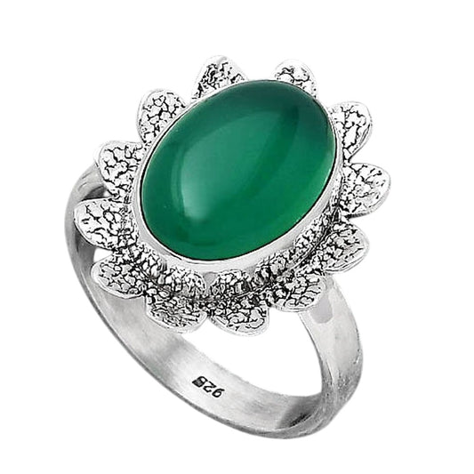 Natural Green Onyx Ring size-8.5 R-1241 SDR247153