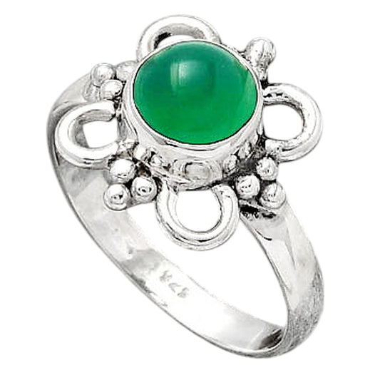 Natural Green Onyx Ring size-7 R-1309 SDR247177