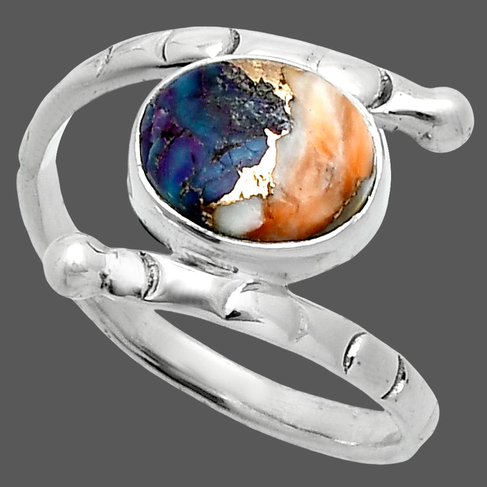 Spiny Oyster Turquoise - Arizona Ring size-8 R-1546 SDR247373