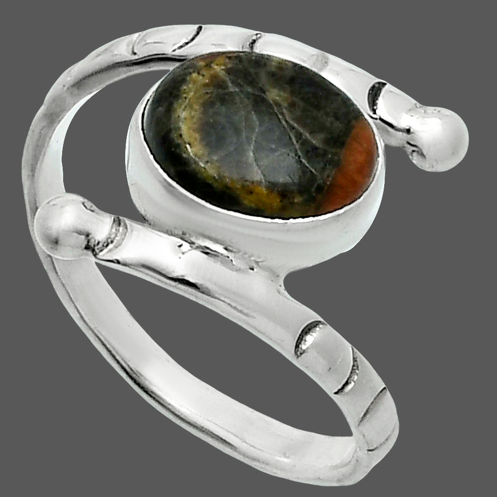 Natural Peanut Obsidian Ring size-8 R-1546 SDR247378