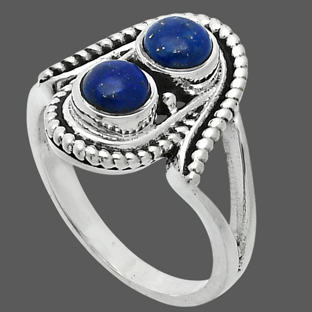 Natural Lapis Lazuli - Afghanistan Ring size-7.5 R-1027 SDR247787