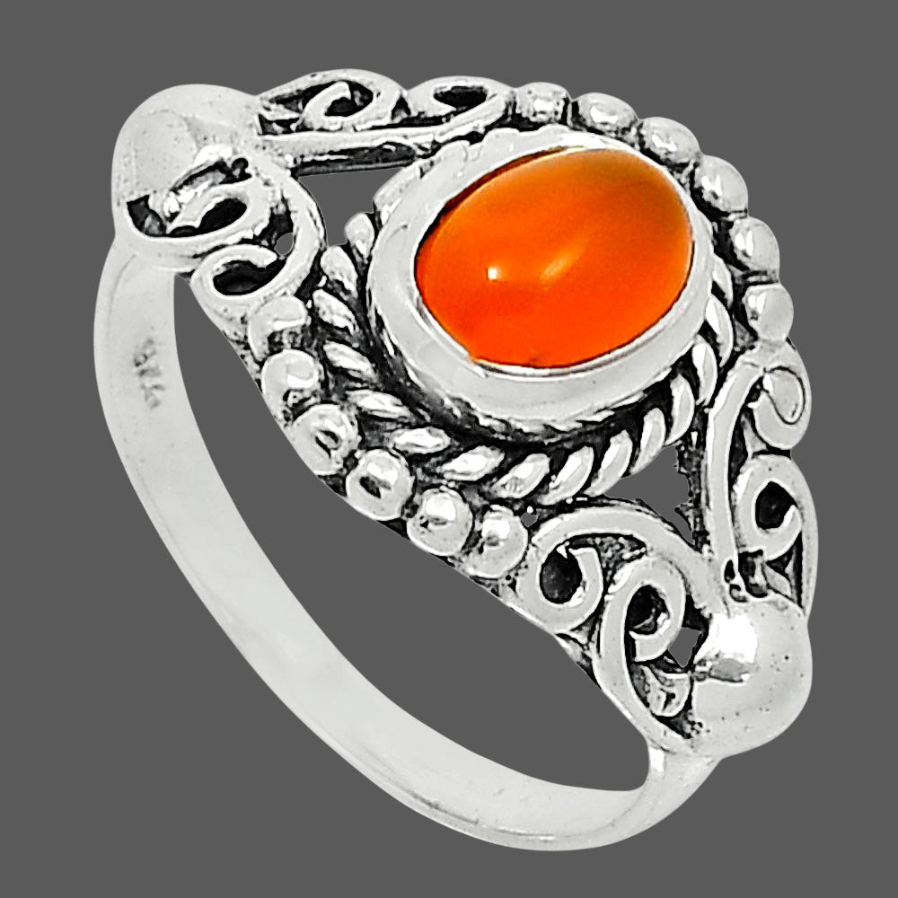 Natural Carnelian Ring size-6 R-1358 SDR247830