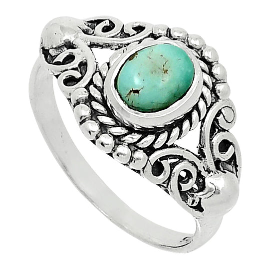 Natural Rare Turquoise Nevada Aztec Mt Ring size-8.5 R-1358 SDR247833