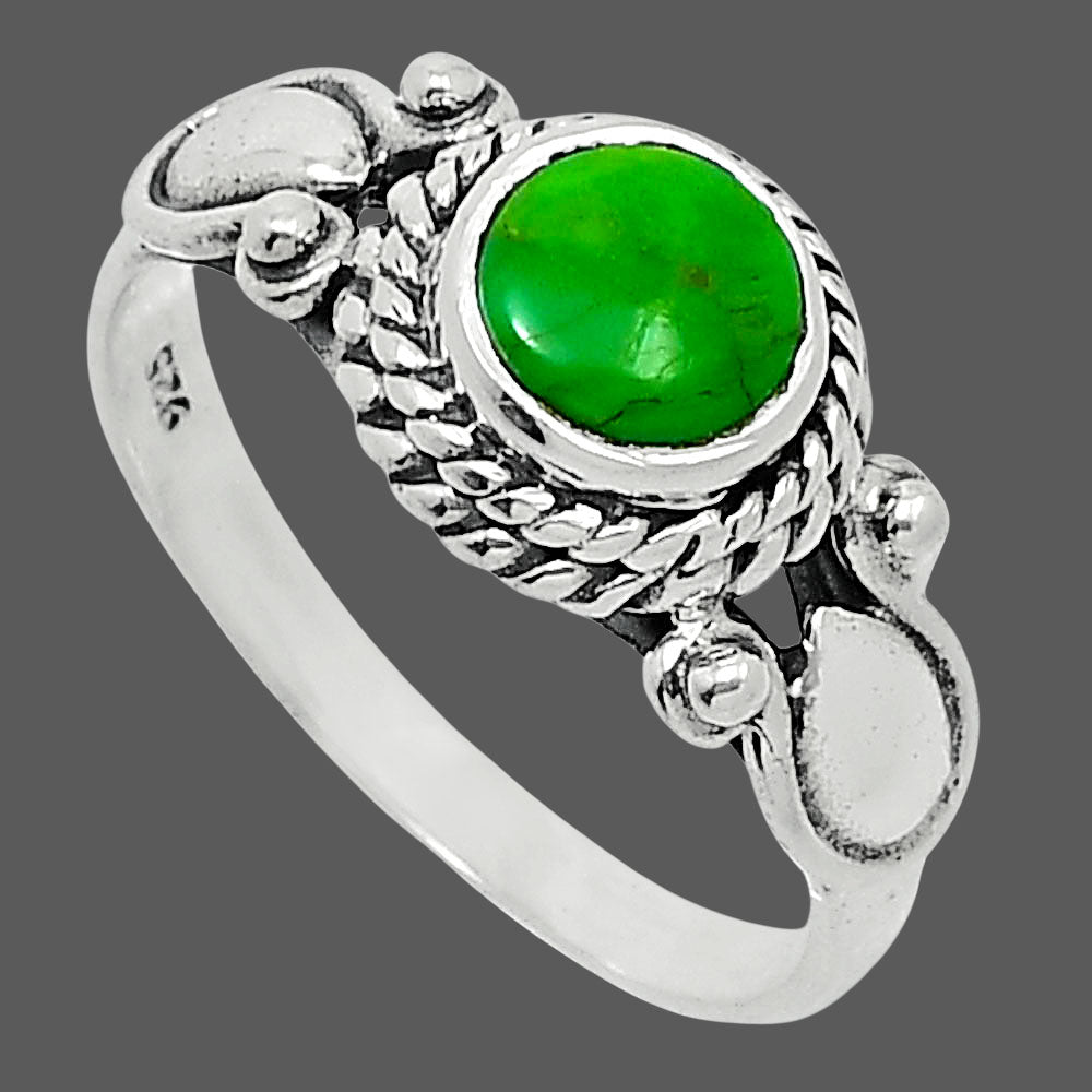 Green Mohave Turquoise - Arizona Ring size-7.5 R-1345 SDR247888