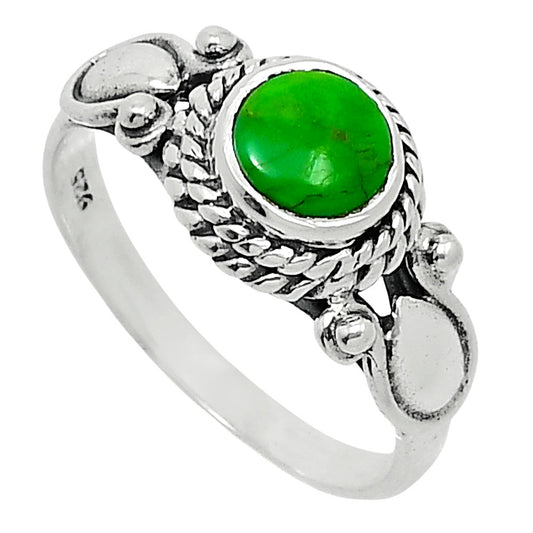 Green Mohave Turquoise - Arizona Ring size-7.5 R-1345 SDR247888