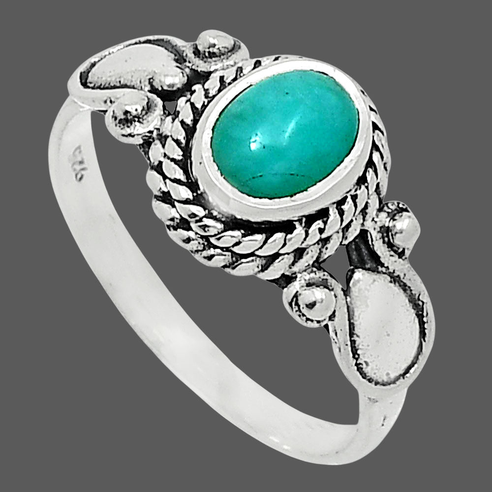 Natural Paraiba Amazonite Ring size-7.5 R-1345 SDR247893