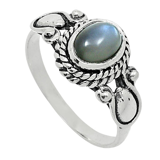 Natural Gray Moonstone Ring size-7 R-1345 SDR247899