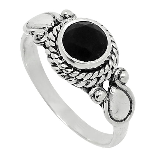 Natural Black Onyx - Brazil Ring size-7 R-1345 SDR247905