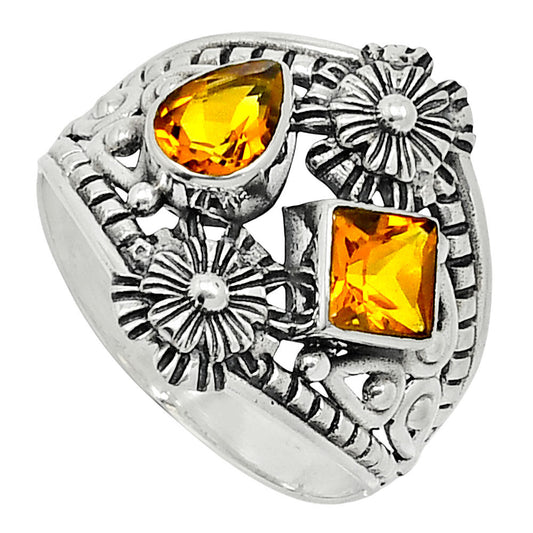 Natural Citrine Ring size-7.5 R-1740 SDR247997