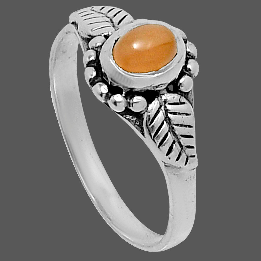 Natural Peach Moonstone Ring size-8 R-1404 SDR248379