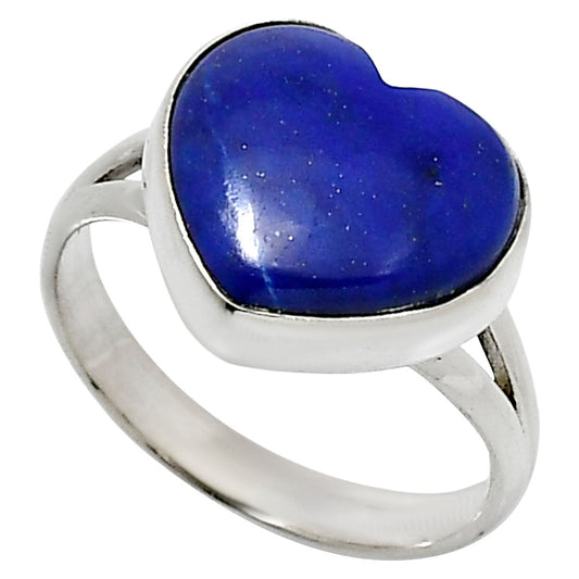 Heart Lapis Lazuli - Afghanistan Ring size-9 R-1073 SDR248510