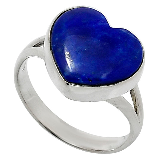 Heart Lapis Lazuli - Afghanistan Ring size-9 R-1073 SDR248512
