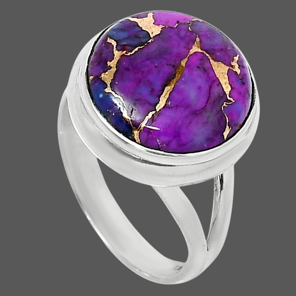 Copper Purple Turquoise - Arizona Ring size-7 R-1008 SDR249004