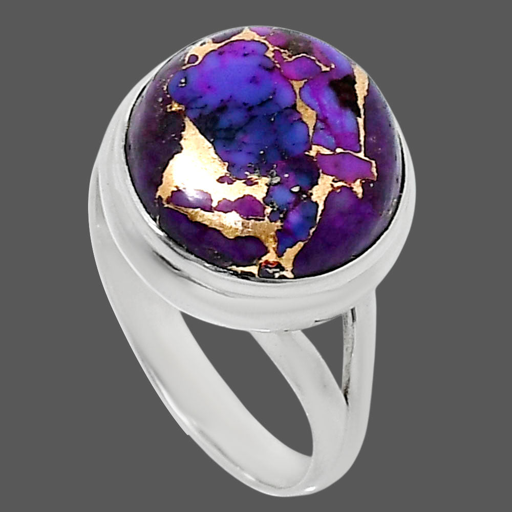 Copper Purple Turquoise - Arizona Ring size-9 R-1008 SDR249017