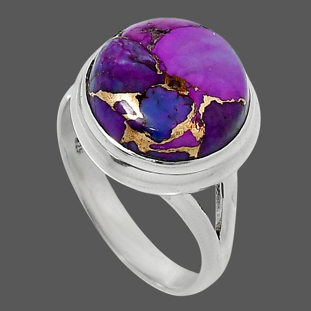 Copper Purple Turquoise - Arizona Ring size-9 R-1008 SDR249018