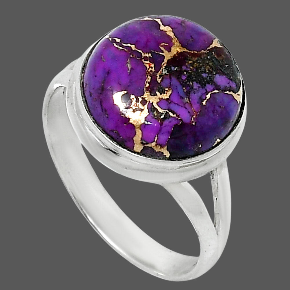 Copper Purple Turquoise - Arizona Ring size-10 R-1008 SDR249026