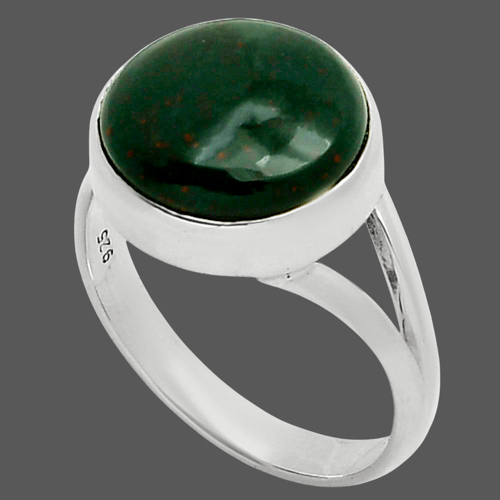 Natural Blood Stone - India Ring size-9 R-1005 SDR249106