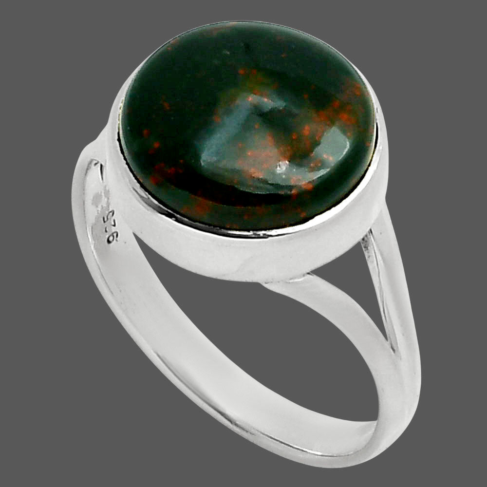 Natural Blood Stone - India Ring size-10 R-1005 SDR249107