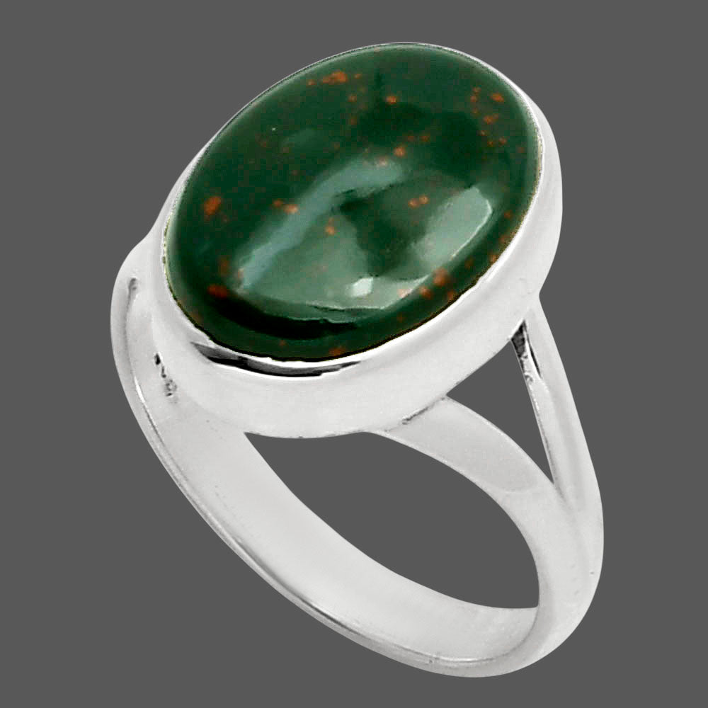 Natural Blood Stone - India Ring size-8 R-1005 SDR249113