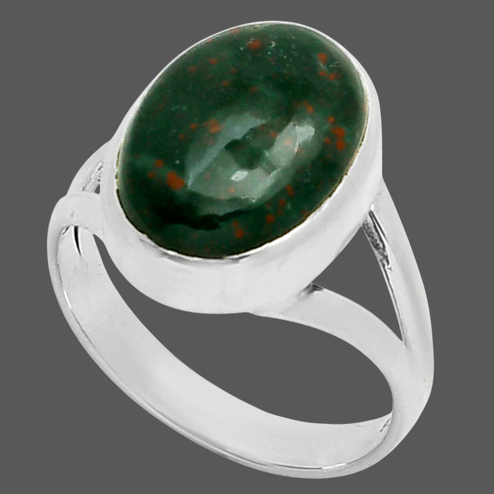 Natural Blood Stone - India Ring size-7 R-1005 SDR249116