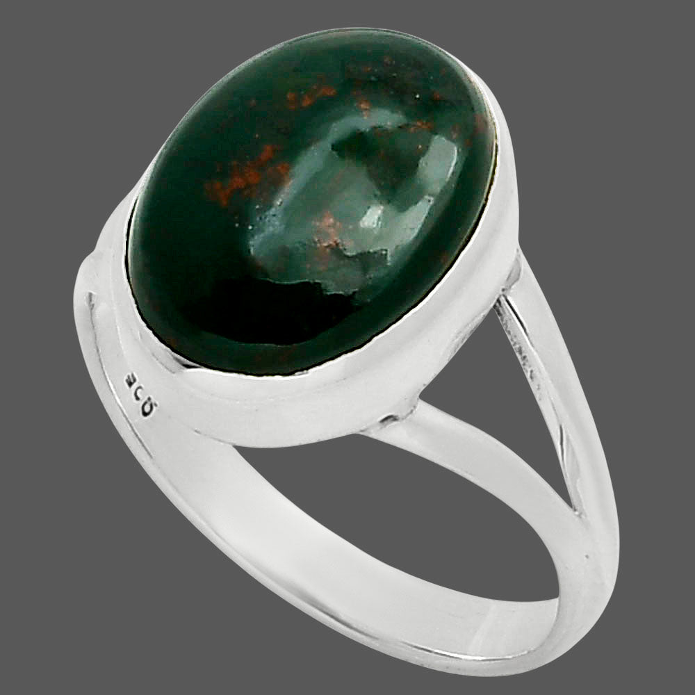Natural Blood Stone - India Ring size-9 R-1005 SDR249120