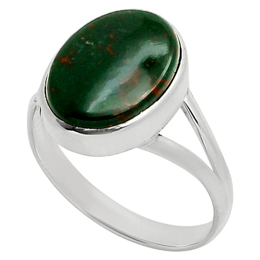 Natural Blood Stone - India Ring size-10 R-1005 SDR249122