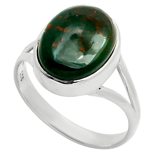 Natural Blood Stone - India Ring size-10 R-1005 SDR249124