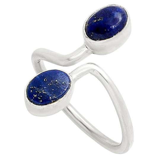 Adjustable - Natural Lapis Lazuli Ring size-7 R-1587 SDR249364
