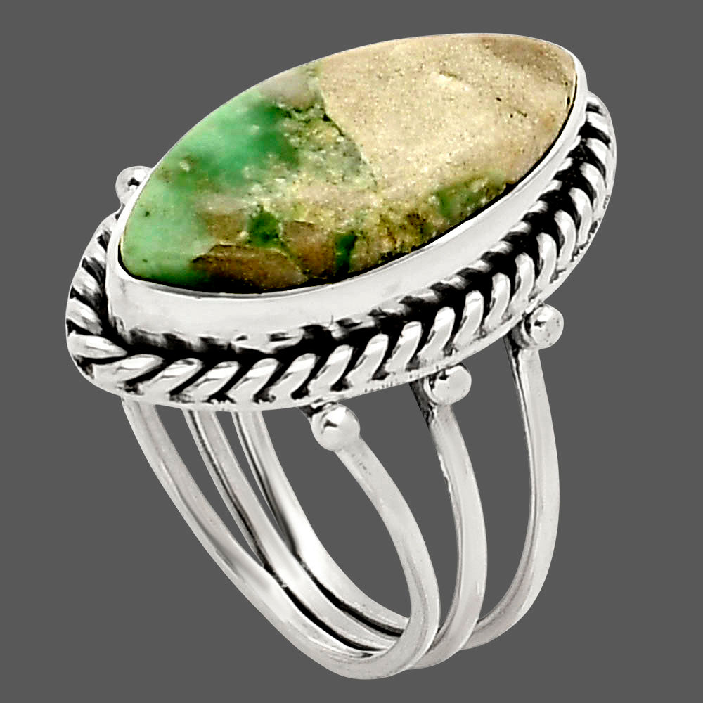 Natural Utah Variscite Ring size-7 R-1010 SDR249433