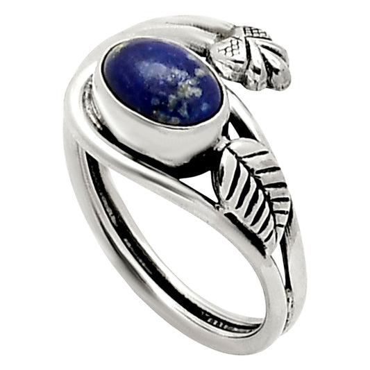Adjustable - Natural Lapis Lazuli Ring size-7 R-1276 SDR249733
