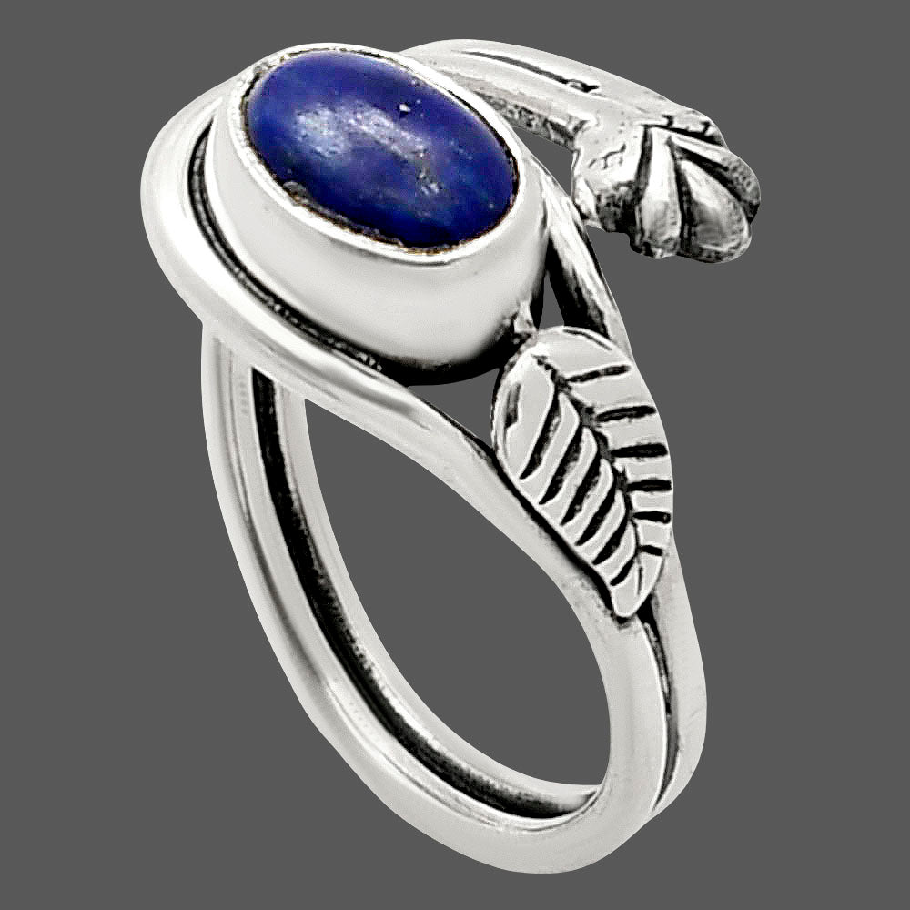 Adjustable - Natural Lapis Lazuli Ring size-8 R-1276 SDR249771
