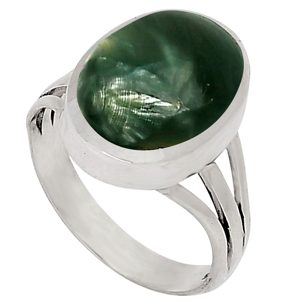 Russian Seraphinite Ring size-7 R-1006 SDR250145