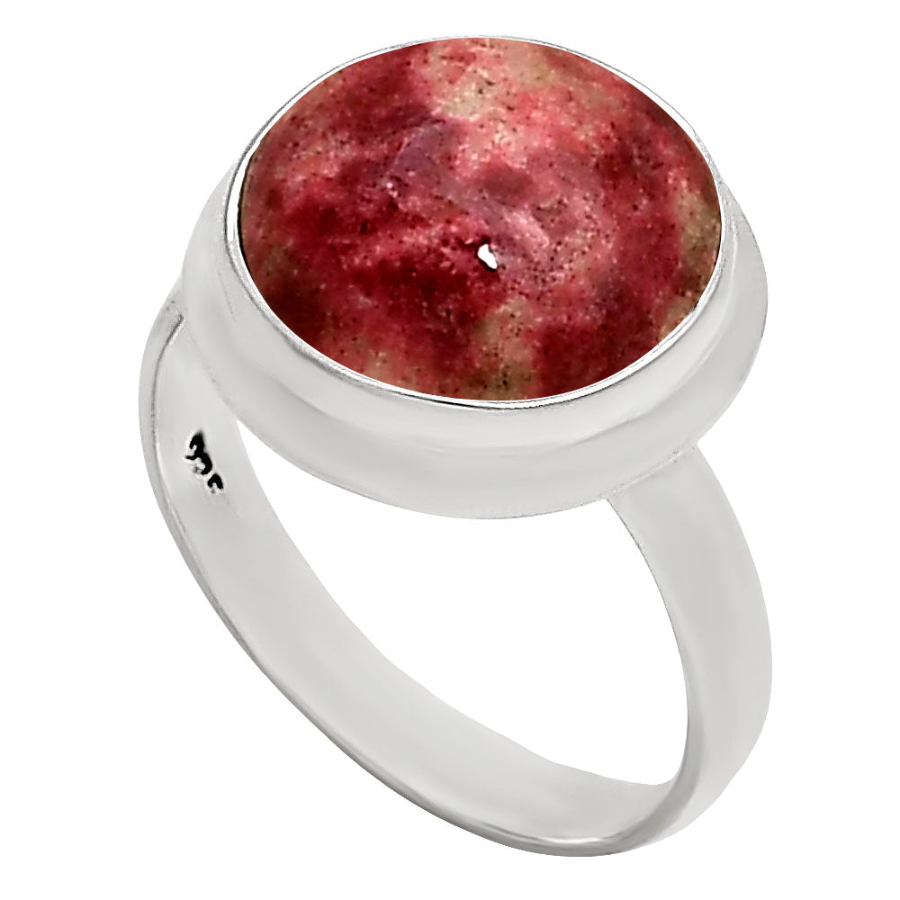 Pink Thulite Ring size-9 R-1007 SDR250362