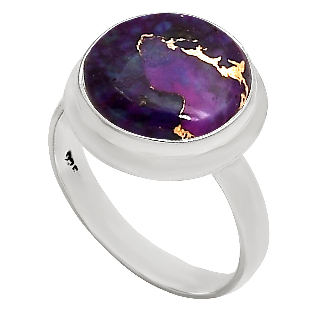 Copper Purple Turquoise Ring size-8 R-1007 SDR250384