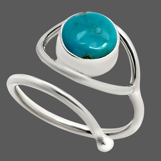 Eye Adjustable - Sleeping Beauty Turquoise Ring size-9 R-1254 SDR250931