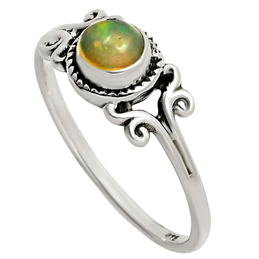 Ethiopian Opal Ring size-5 R-1358 SDR251225