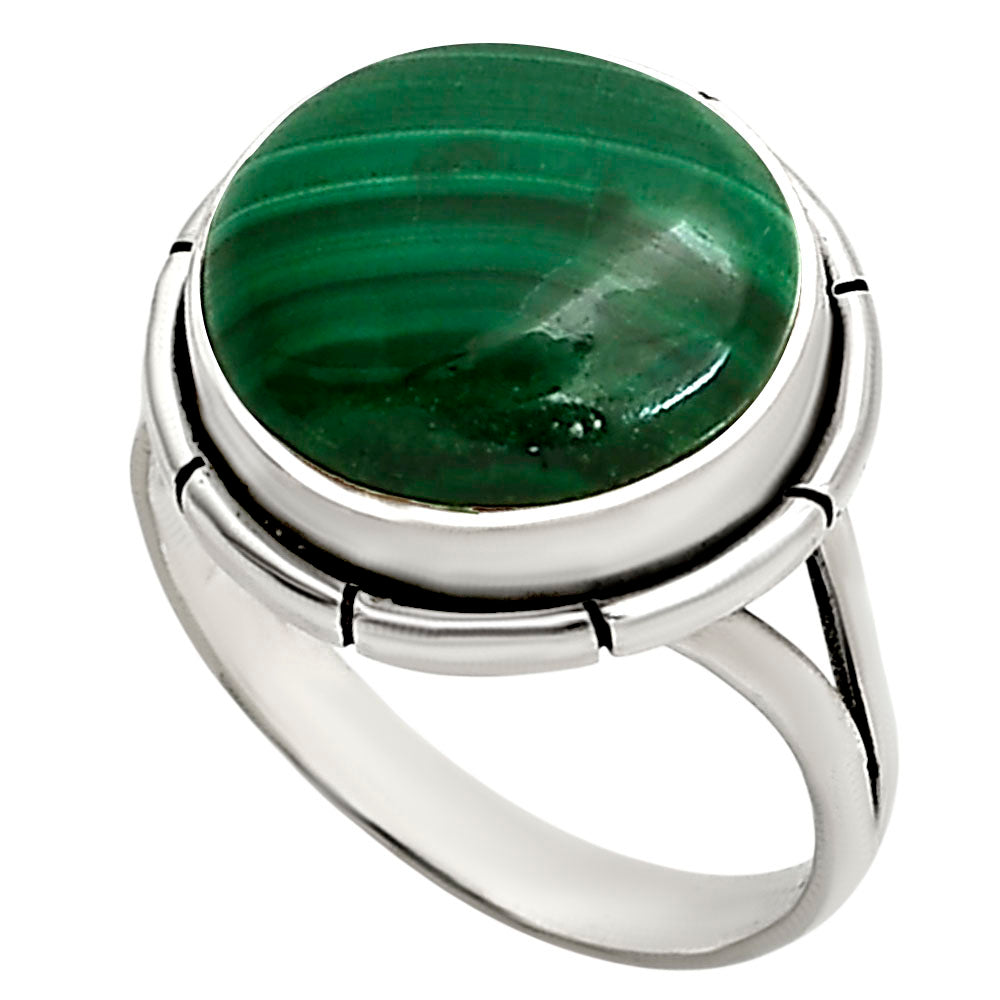 Malachite Eye Ring size-8 R-1012 SDR251295