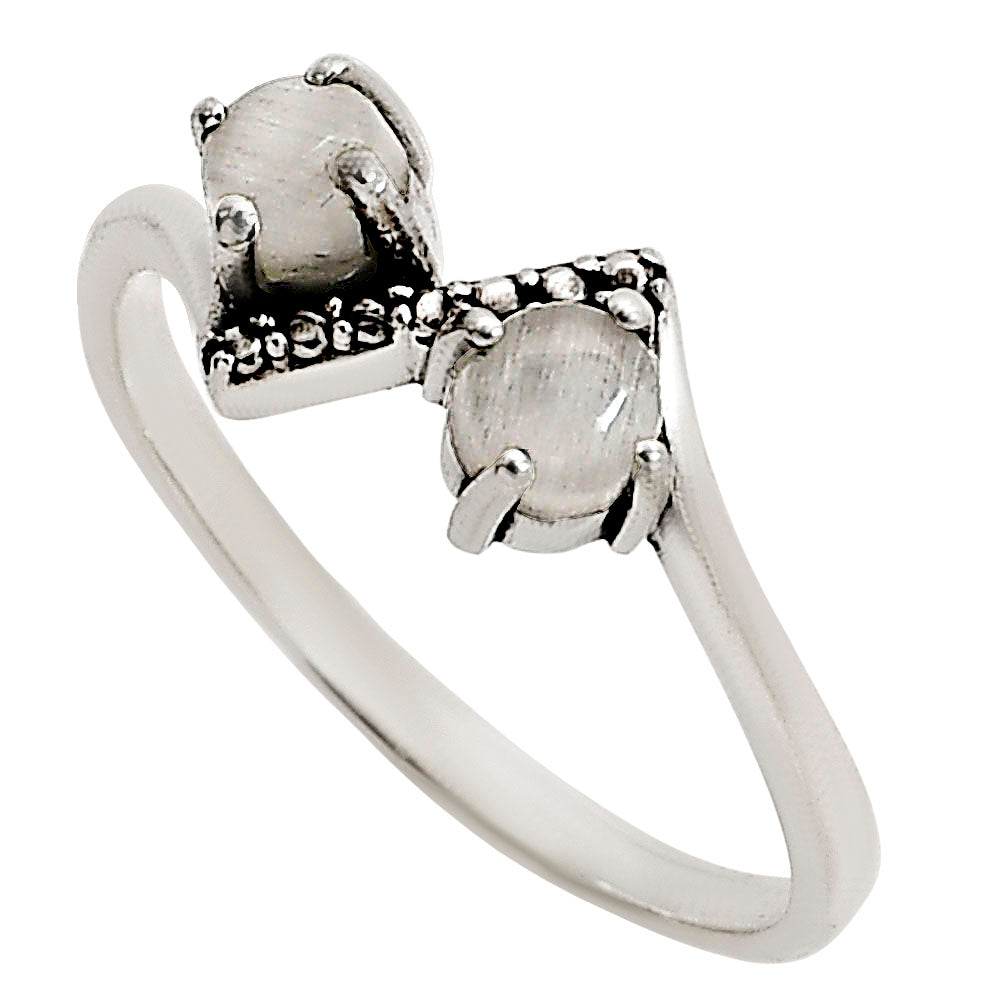 Srilankan Moonstone Ring size-8 R-1184 SDR251502