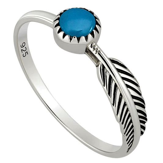 Sleeping Beauty Turquoise Ring size-6.5 R-1042 SDR251921