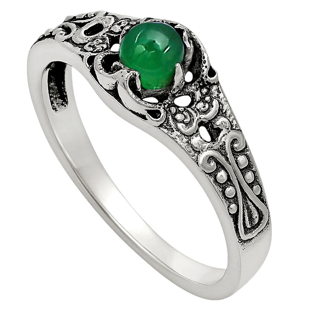 Green Onyx Ring size-5 R-1172 SDR251967