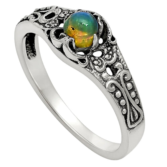 Ethiopian Opal Ring size-5 R-1172 SDR251997