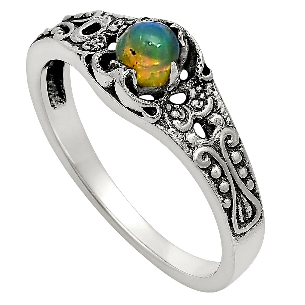 Ethiopian Opal Ring size-5 R-1172 SDR251997