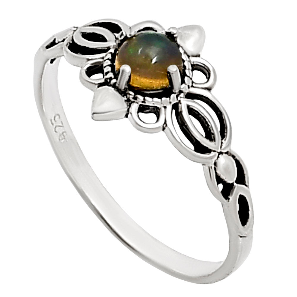 Ethiopian Opal Ring size-6 R-1172 SDR252142