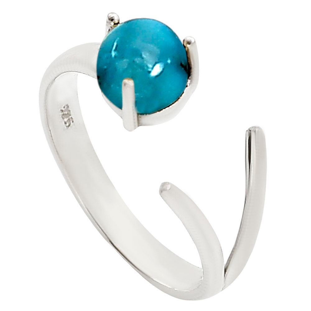 Adjustable - Sleeping Beauty Turquoise Ring size-7 R-1176 SDR252361
